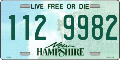 NH license plate 1129982