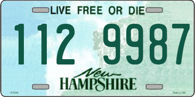 NH license plate 1129987