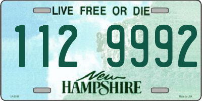 NH license plate 1129992