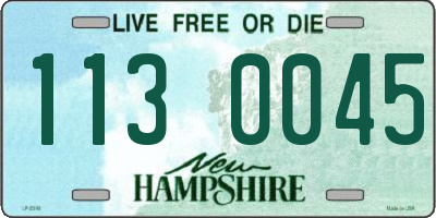 NH license plate 1130045