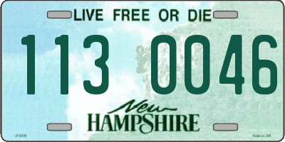NH license plate 1130046
