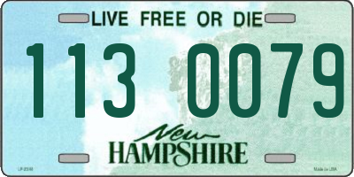 NH license plate 1130079