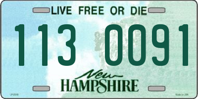 NH license plate 1130091