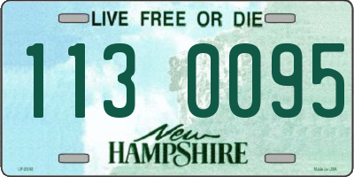 NH license plate 1130095
