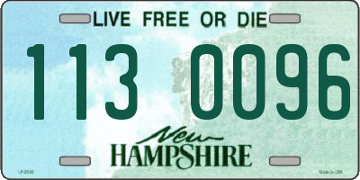NH license plate 1130096