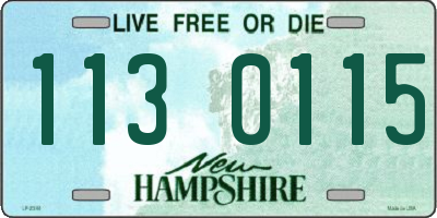NH license plate 1130115