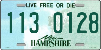 NH license plate 1130128
