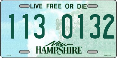 NH license plate 1130132