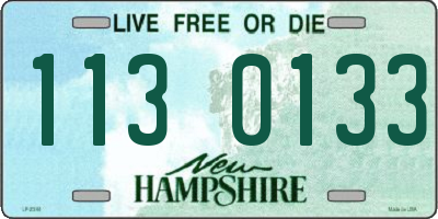 NH license plate 1130133