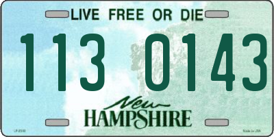 NH license plate 1130143