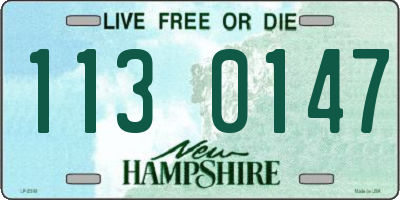 NH license plate 1130147