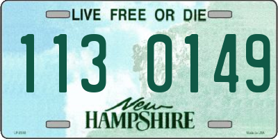 NH license plate 1130149