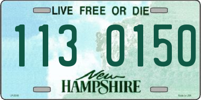 NH license plate 1130150