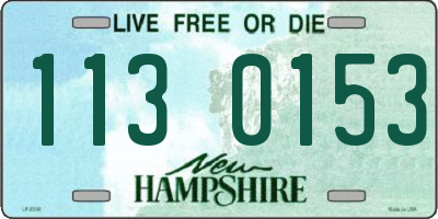 NH license plate 1130153