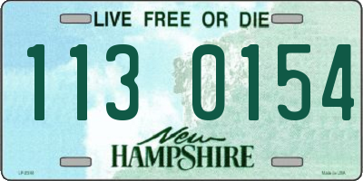 NH license plate 1130154