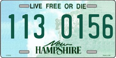 NH license plate 1130156