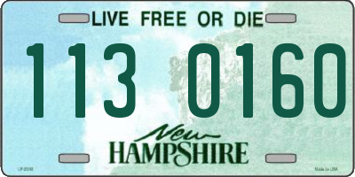 NH license plate 1130160