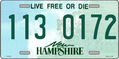 NH license plate 1130172