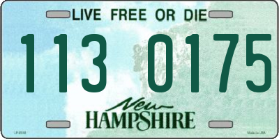 NH license plate 1130175