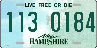 NH license plate 1130184