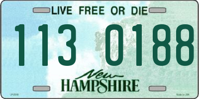 NH license plate 1130188