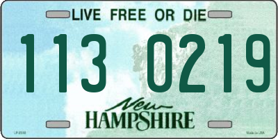 NH license plate 1130219