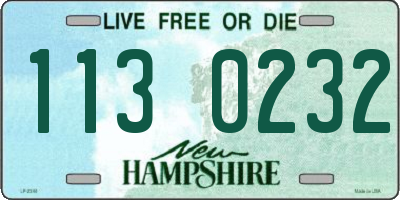 NH license plate 1130232