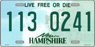 NH license plate 1130241