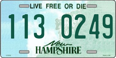 NH license plate 1130249