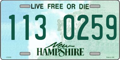 NH license plate 1130259