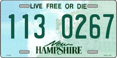 NH license plate 1130267