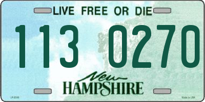NH license plate 1130270