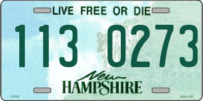NH license plate 1130273