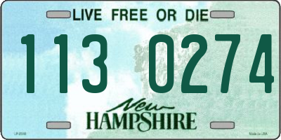NH license plate 1130274