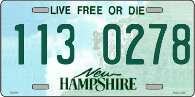 NH license plate 1130278