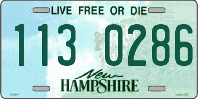 NH license plate 1130286