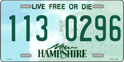 NH license plate 1130296