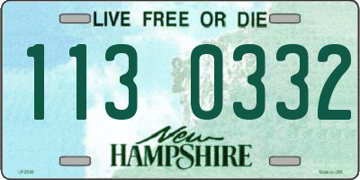 NH license plate 1130332