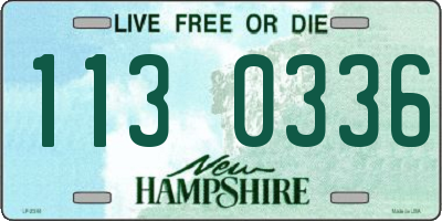 NH license plate 1130336