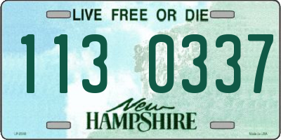 NH license plate 1130337