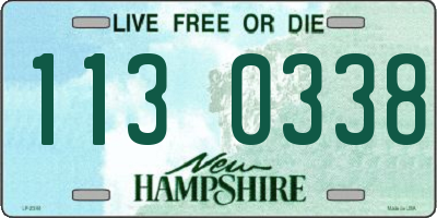 NH license plate 1130338