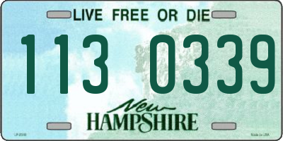 NH license plate 1130339