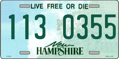 NH license plate 1130355