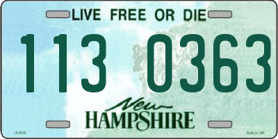 NH license plate 1130363