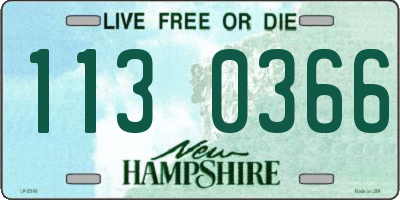 NH license plate 1130366