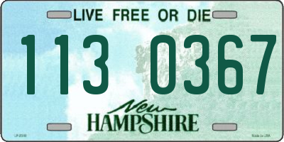 NH license plate 1130367