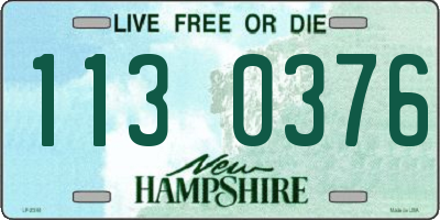 NH license plate 1130376