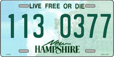 NH license plate 1130377