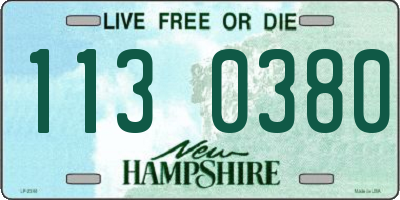 NH license plate 1130380