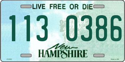 NH license plate 1130386